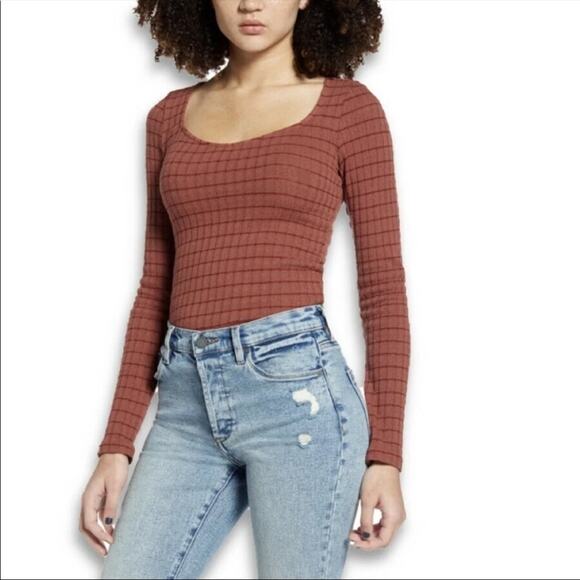 Project Social T Kimora Sweetheart Knit Top, S - Picture 1 of 6